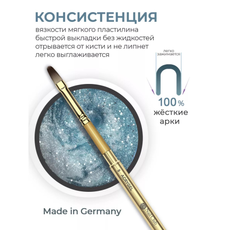 Акригель для моделирования и дизайна ногтей AGL-19 Aquarium