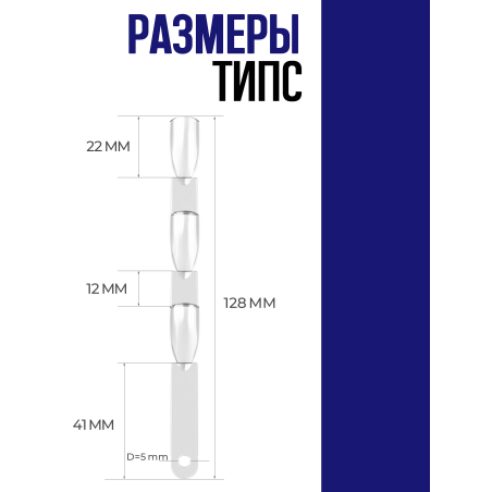 Купить типсы тройные для выкраски квадрат прозрачные 50 шт на веере