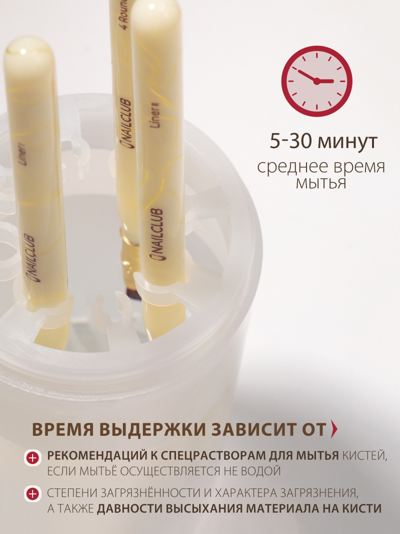 Купить стакан для мытья кистей с держателями 8 разъёмов объём 120 мл с доставкой