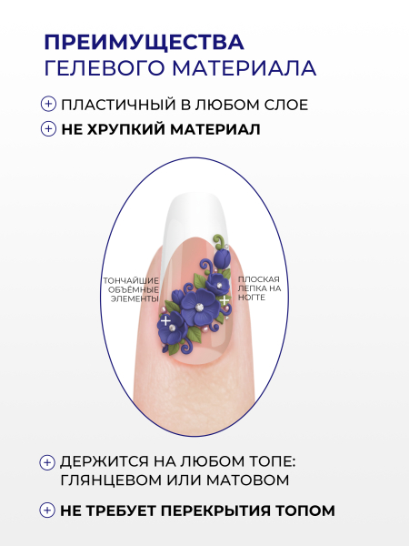 Купить гель-пластилин для лепки на ногтях P-05 Jeans Levis PLASTILINE Nail Club