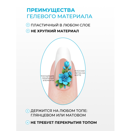 Купить гель-пластилин для лепки на ногтях P-07 Baby Blue PLASTILINE Nail Club