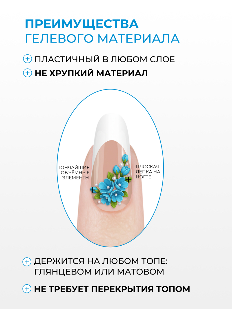 Купить гель-пластилин для лепки на ногтях P-08 Azure Magic PLASTILINE Nail Club