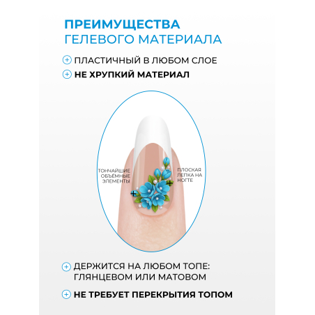 Купить гель-пластилин для лепки на ногтях P-08 Azure Magic PLASTILINE Nail Club