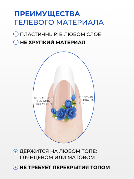Купить гель-пластилин для лепки на ногтях P-09 Sapphire China PLASTILINE Nail Club
