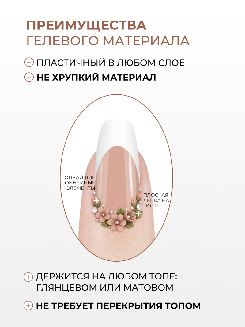 Купить гель-пластилин для лепки на ногтях P-14 Cacao PLASTILINE Nail Club