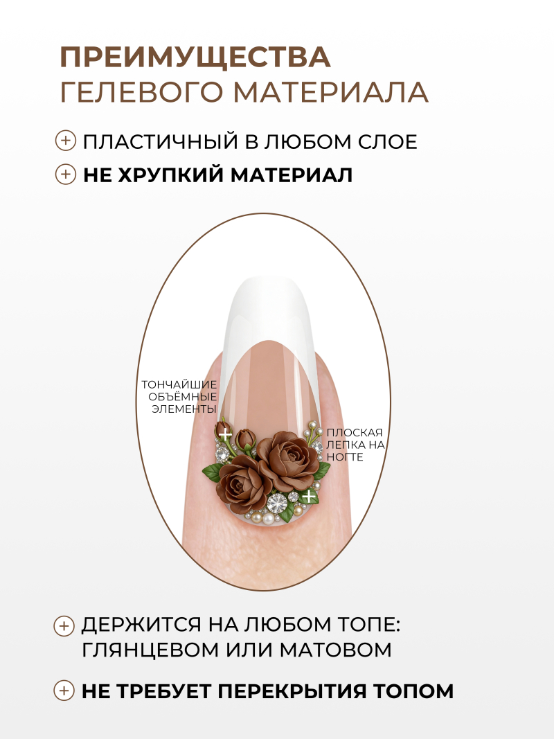 Купить гель-пластилин для лепки на ногтях P-15 Coffee PLASTILINE Nail Club