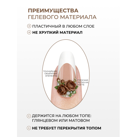 Купить гель-пластилин для лепки на ногтях P-15 Coffee PLASTILINE Nail Club