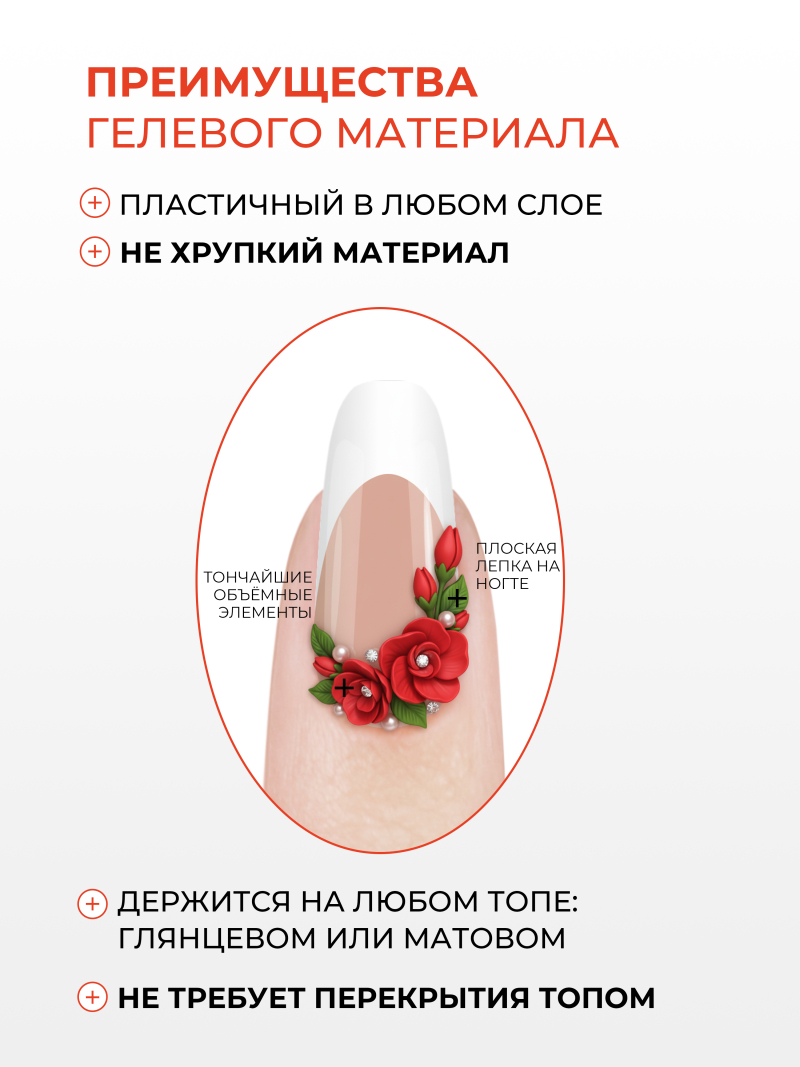Купить гель-пластилин для лепки на ногтях P-16 Red Chilli PLASTILINE Nail Club