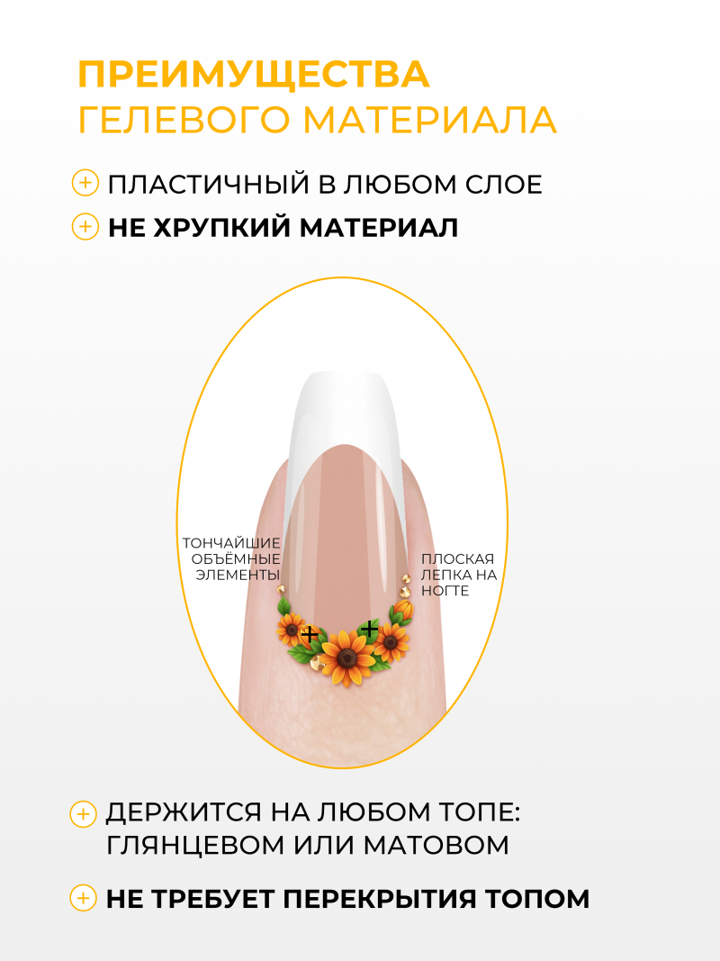 Купить гель-пластилин для лепки на ногтях P-21 SunflowerКупить гель-пластилин для лепки на ногтях PLASTILINE Nail Club