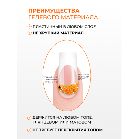 Купить гель-пластилин для лепки на ногтях P-22 Orange Juice PLASTILINE Nail Club