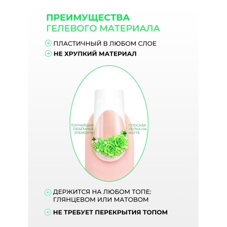 Купить гель-пластилин для лепки на ногтях P-25 Cactus PLASTILINE Nail Club