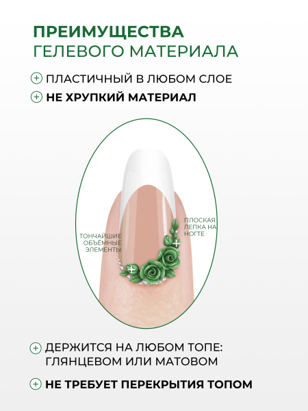 Купить гель-пластилин для лепки на ногтях P-30 Candy Green PLASTILINE Nail Club