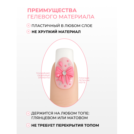 Купить гель-пластилин для лепки на ногтях P-31 Pink Bubble PLASTILINE Nail Club