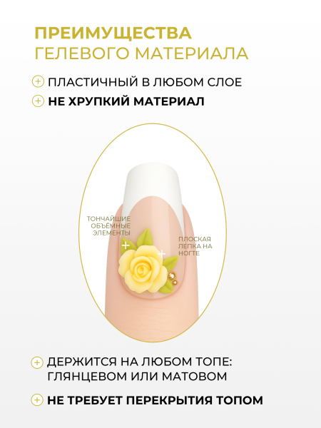 Купить гель-пластилин для лепки на ногтях P-33 Pastel Lemon PLASTILINE Nail Club