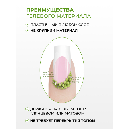 Купить гель-пластилин для лепки на ногтях P-58 Kiwi Fresh PLASTILINE Nail Club