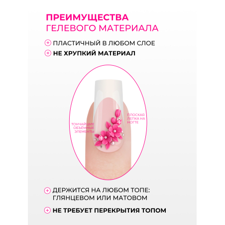 Купить гель-пластилин для лепки на ногтях P-66 Barbie Doll PLASTILINE Nail Club