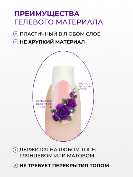 Купить гель-пластилин для лепки на ногтях P-68 Violet Nour PLASTILINE Nail Club