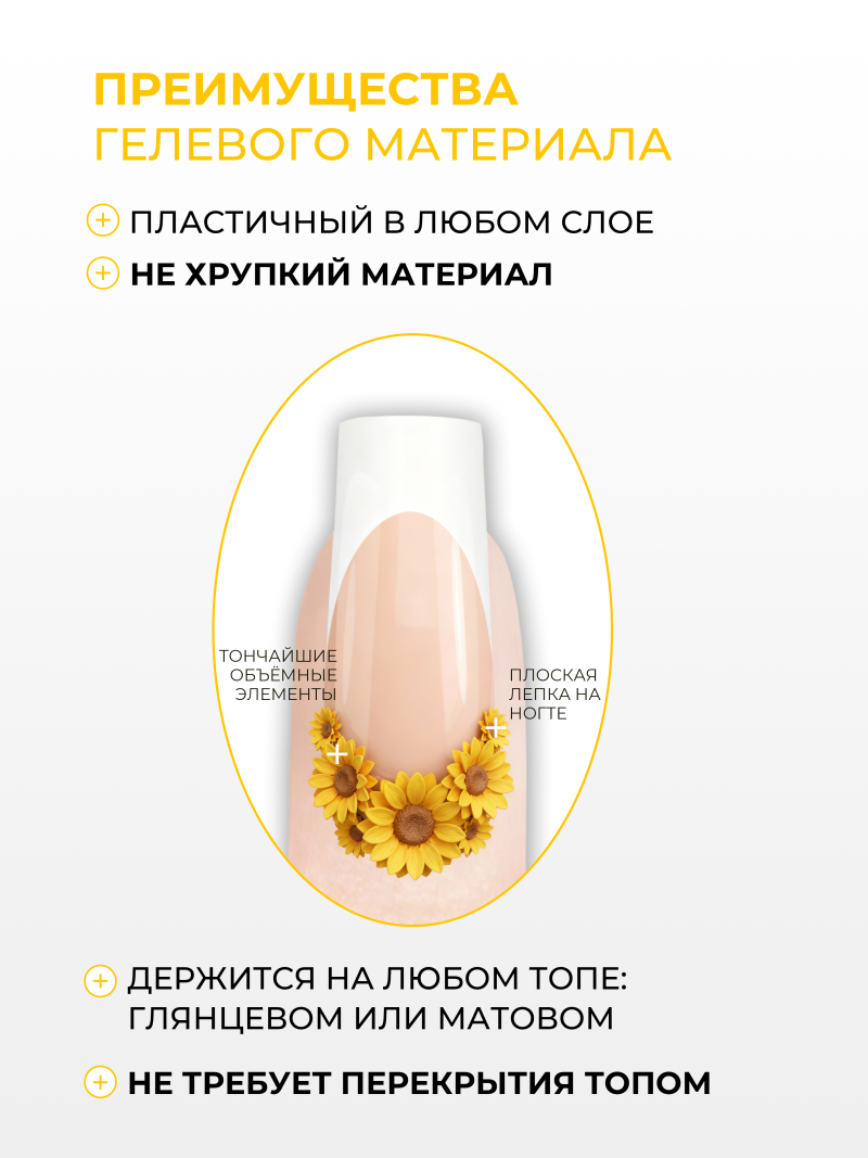 Купить гель-пластилин для лепки на ногтях P-85 Sunny Sunflower PLASTILINE Nail Club