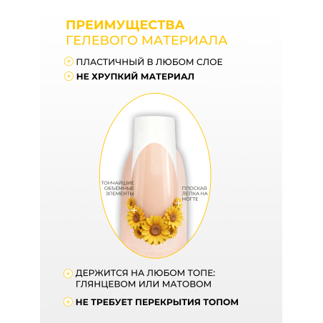 Купить гель-пластилин для лепки на ногтях P-85 Sunny Sunflower PLASTILINE Nail Club