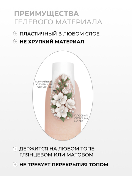 Купить гель-пластилин для лепки на ногтях P-88 Pearl PLASTILINE Nail Club