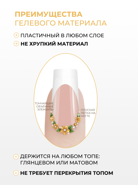 Купить гель-пластилин для лепки на ногтях P-90 Gold Time PLASTILINE Nail Club