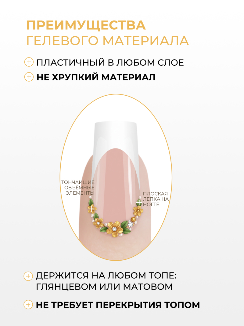 Купить гель-пластилин для лепки на ногтях P-90 Gold Time PLASTILINE Nail Club