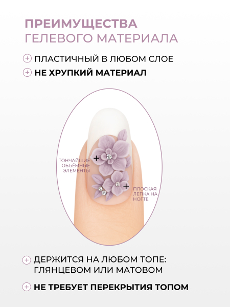 Купить гель-пластилин для лепки на ногтях P-91 Lilac Blaze PLASTILINE Nail Club