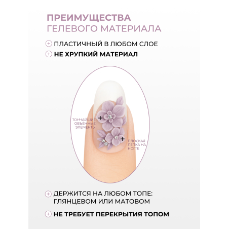 Купить гель-пластилин для лепки на ногтях P-91 Lilac Blaze PLASTILINE Nail Club