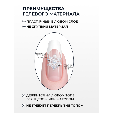 Купить хрустальный гель-пластилин для лепки на ногтях P-100 Ice CRYSTALLINE