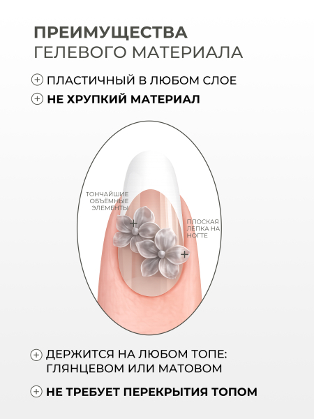 Купить хрустальный гель-пластилин для лепки на ногтях P-102 Bohemia Crystal CRYSTALLINE