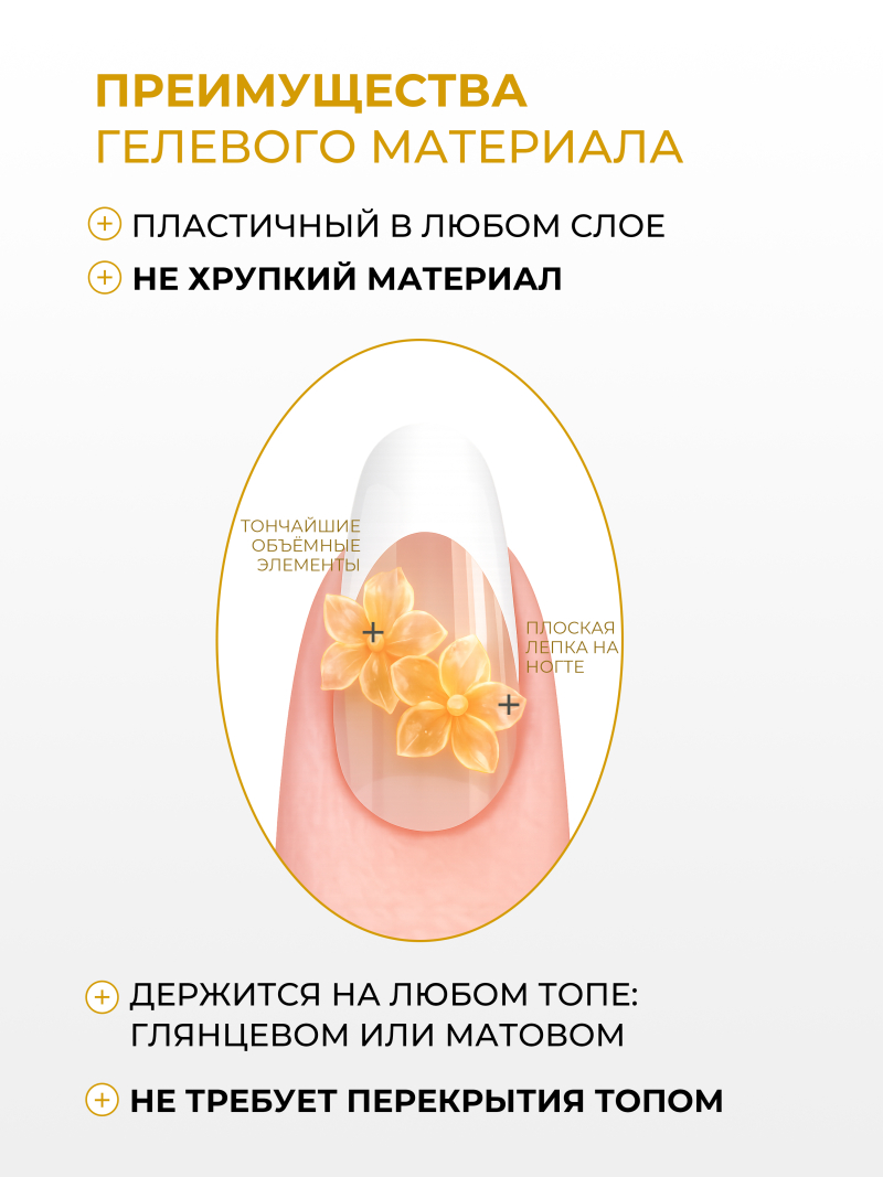 Купить хрустальный гель-пластилин для лепки на ногтях P-103 Golden Glow CRYSTALLINE