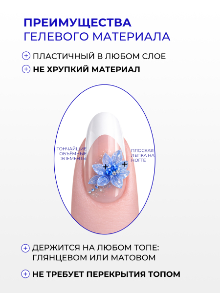 Купить хрустальный гель-пластилин для лепки на ногтях P-110 Blue Diamond CRYSTALLINE