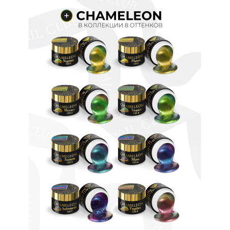 Купить гель-краску для ногтей с эффектом хамелеон GH-01 Neptune