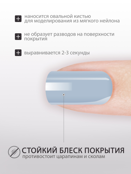 Купить гель-краску для ногтей без липкого слоя GPG-18 London Blue Pastel Glaze Nail Club