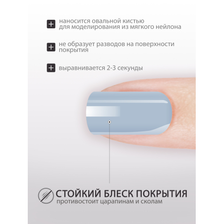 Купить гель-краску для ногтей без липкого слоя GPG-18 London Blue Pastel Glaze Nail Club