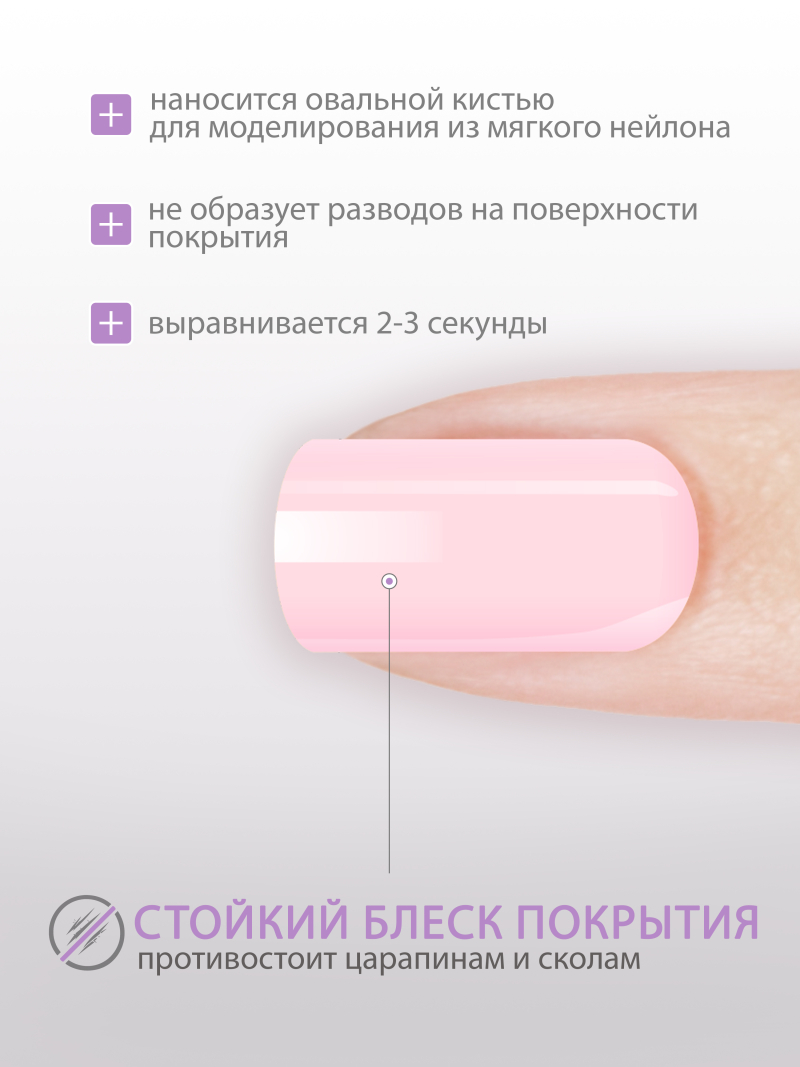 Купить гель-краску для ногтей без липкого слоя GPG-25 Rose Quartz Pastel Glaze Nail Club