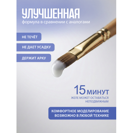 Купить гель-желе для моделирования ногтей CREAM GEL Super White CREAM COLLECTION