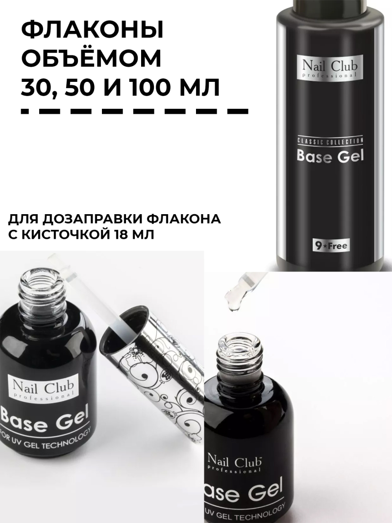 Купить базу для ногтей Base Gel Nail Club в банке