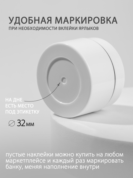Купить банку для крема с крышкой 20 мл набор 10 шт с доставкой