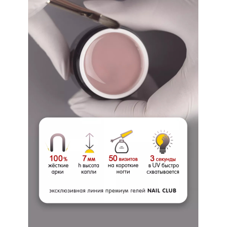 Купить камуфлирующий гель для моделирования ногтей Cover Nude Rose