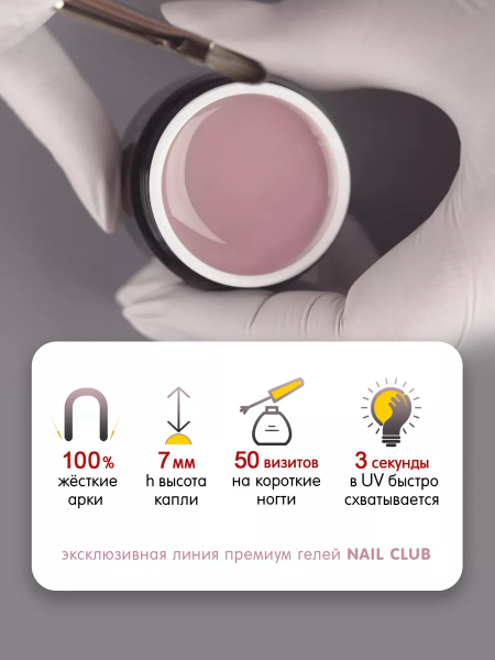 Купить камуфлирующий гель для моделирования ногтей Cover Rose Pink