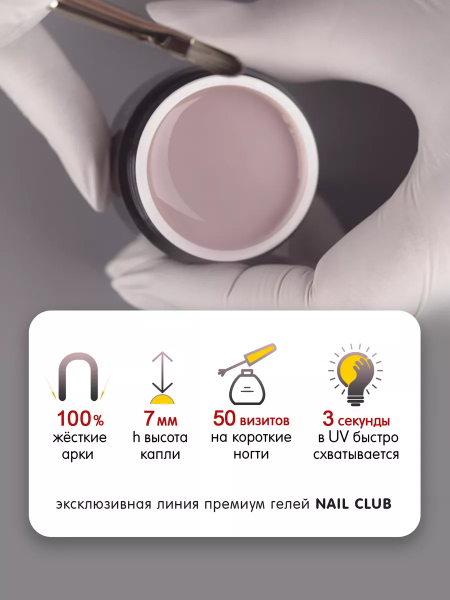Купить камуфлирующий гель для моделирования ногтей Cover Opaque Beige