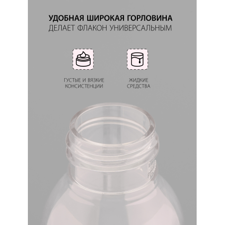 Купить флакон косметический 100 мл насадка спрей чёрная набор 10 шт с доставкой