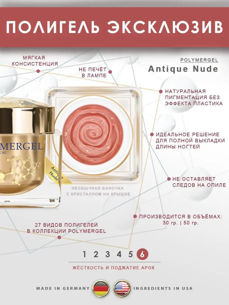 Купить полимергель для моделирования ногтей Antique Nude