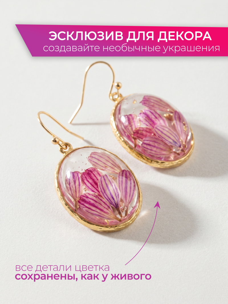 Купить сухоцветы для дизайна ногтей декора и поделок LUXE 01S с доставкой по всей России