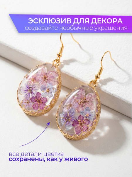 Купить сухоцветы для дизайна ногтей декора и поделок LUXE 07S с доставкой по всей России