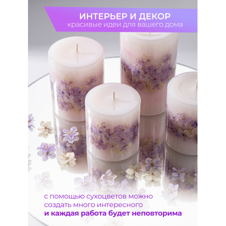 Купить сухоцветы для дизайна ногтей декора и поделок LUXE 14S с доставкой по всей России