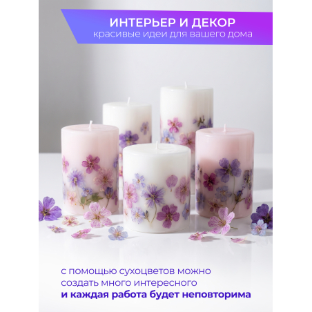 Купить сухоцветы для дизайна ногтей декора и поделок LUXE 07S с доставкой по всей России