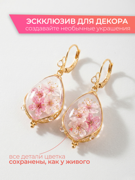 Купить сухоцветы для дизайна ногтей декора и поделок LUXE 12S с доставкой по всей России
