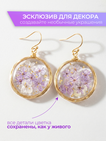 Купить сухоцветы для дизайна ногтей декора и поделок LUXE 14S с доставкой по всей России